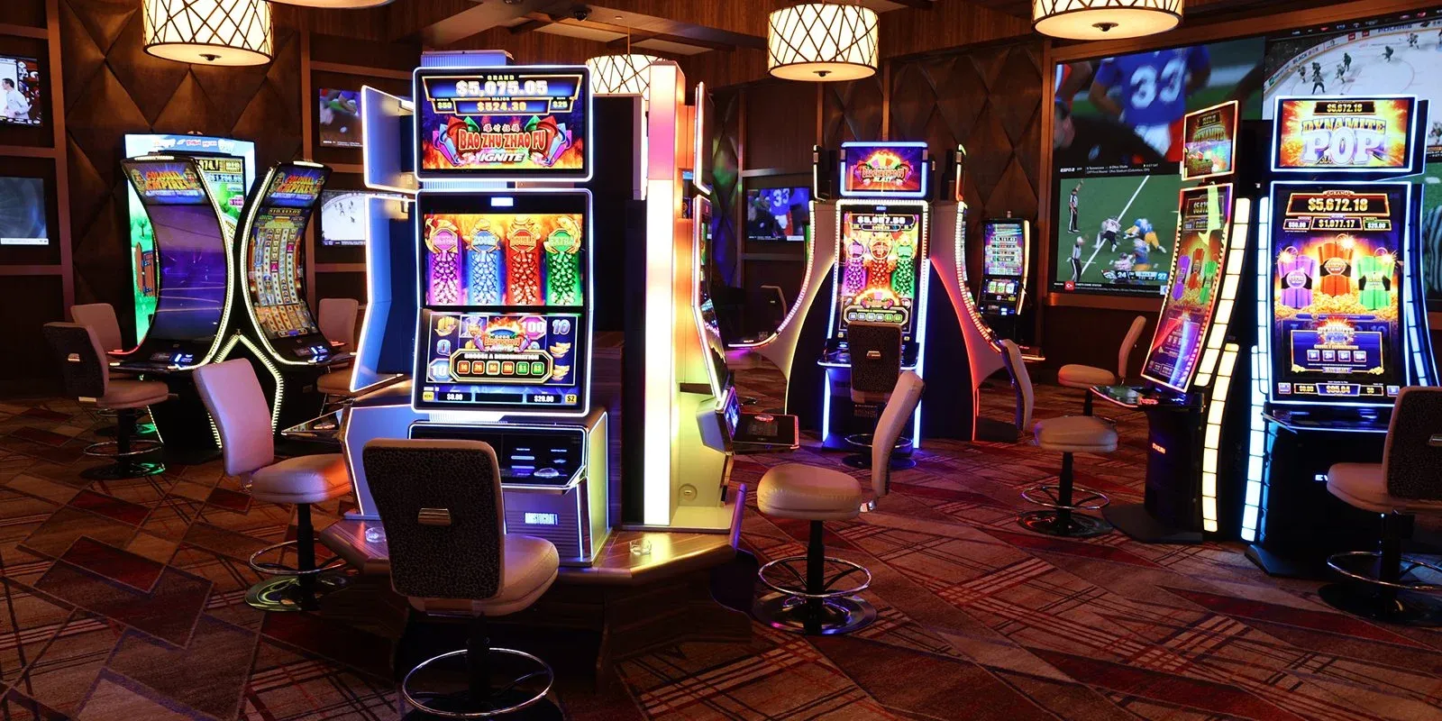 Magazine-style casino graphic